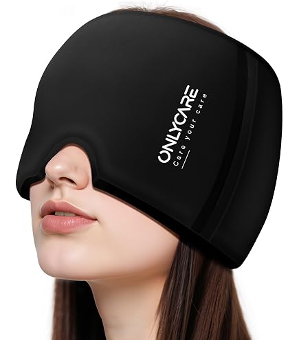 Amazon.com: ONLYCARE Migraine Relief Cap and Neck Ice Pack Wrap