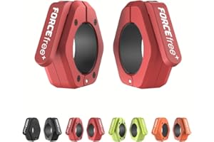 Forcefree+ Magnetic Barbell Clamps 2 Inch Olympic – Quick Release Barbell Collars with Anti-Slip TPR Lining | Heavy Duty Weight Clips for Bars for Pro Gym Equipment