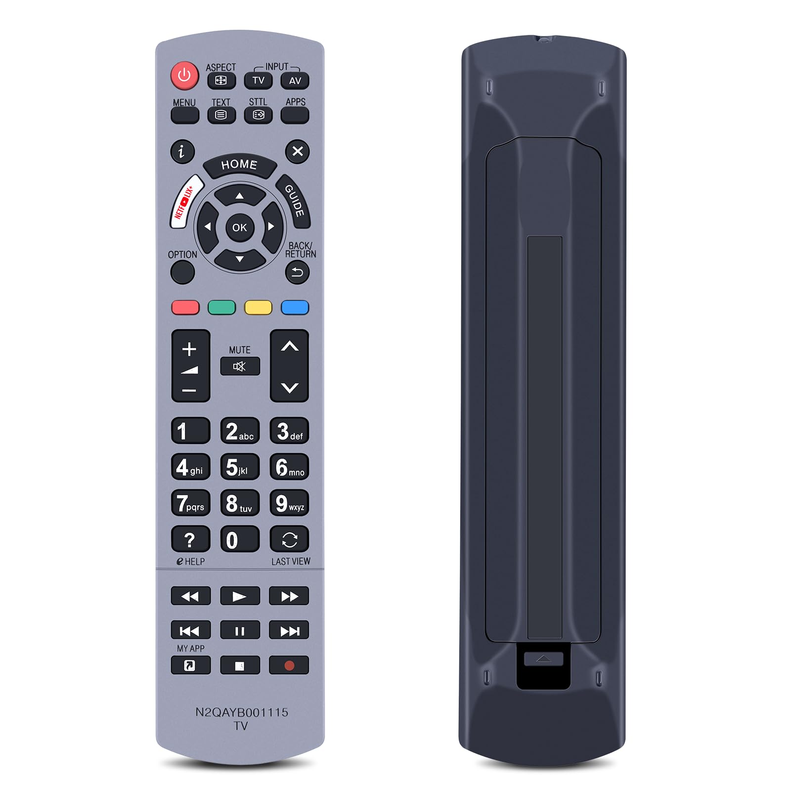TCNOUMT N2QAYB001115 Remote Control Suitible for Panasonic Viera TV, Compatible with TX-40EX700B TX-40EX700E TX-49EX610E TX-49EX613E TX-75EX780E TX-58EX730E TX-50EXM715