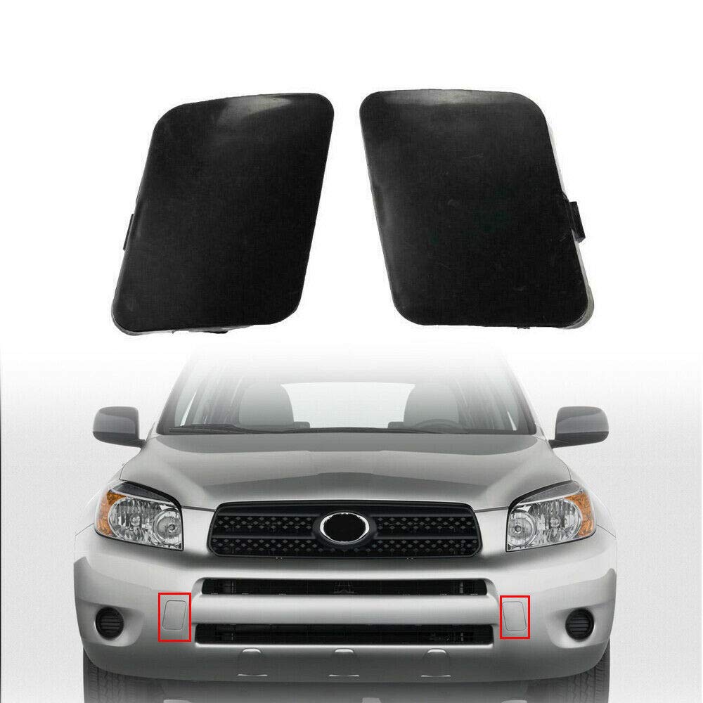 Photo 1 of labwork Front Left Right Bumper Tow Hook Bracket Cover Cap Replacement for RAV4 2006-2007 53286-42931 53285-42930