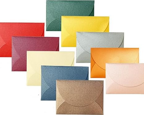 Amazon Com Lanma Mini Envelopes For Personalize Gift Cards Multicolor Perfect Sized Envelope For Wedding Birthday Party Office Products