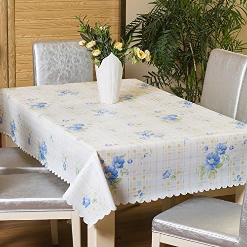 PVCWaterproof table cloth/fabrics / garden tablecloth/ table cloth/ table cloth/Little grid tablecloth-I 154x240cm(61x94inch)