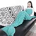 Senmar Warm and Soft All Seasons Mermaid Blanket Sofa Quilt Living room blanket ，Sleeping Bag and Camping Bag (78