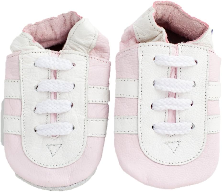 Soft Leather Baby Shoes Pink Trainers