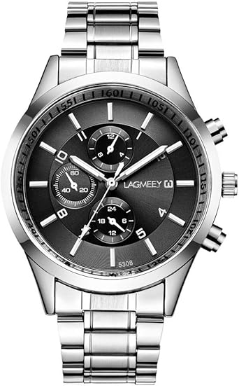 Jinlile Montre Homme Hommes Trois Yeux Cadran Montre En Acier Inoxydable Ceinture Lumineuse Montre A Quartz Etanche La Mode Bijoux Cadeau Pas Cher De Luxe Montres Bracelet Reunion D Affaires Amazon Fr Montres