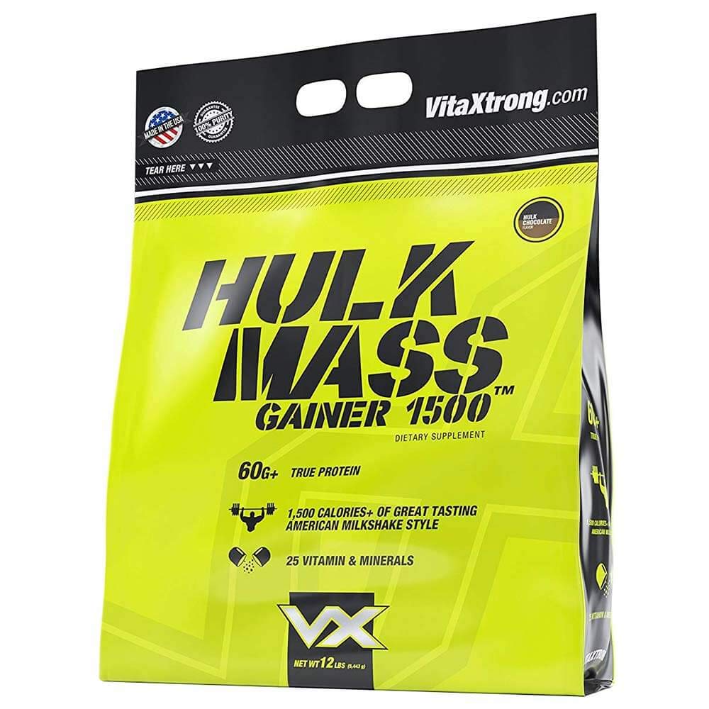 Buy Vitaxtrong Hulk Mass Gainer Protein Powder 60g Of Protein Over 1500 Calories High Calorie Weight Gainer Protein Shake Increase Size Build Strength Recover Faster Hulk