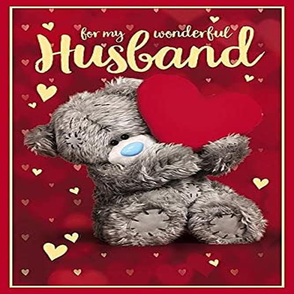 Me to You For My Wonderful Husband Happy Birthday Card,Mixed,Size:6x9,ALM93046