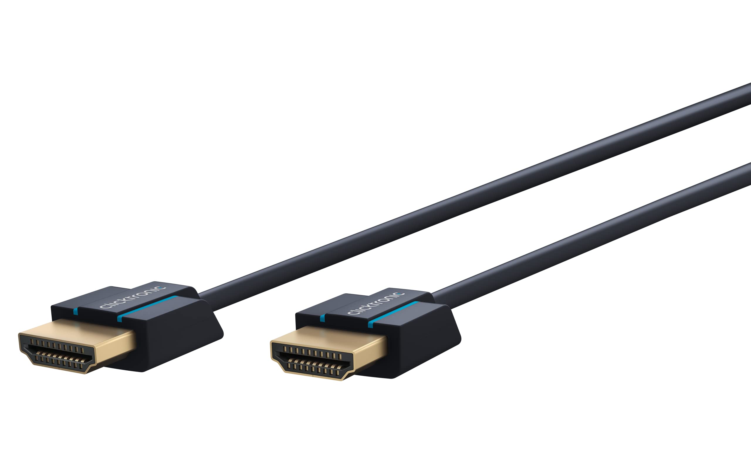 Clicktronic 70702 Casual Ultraslim High Speed HDMI Cable with Ethernet, 1m Length