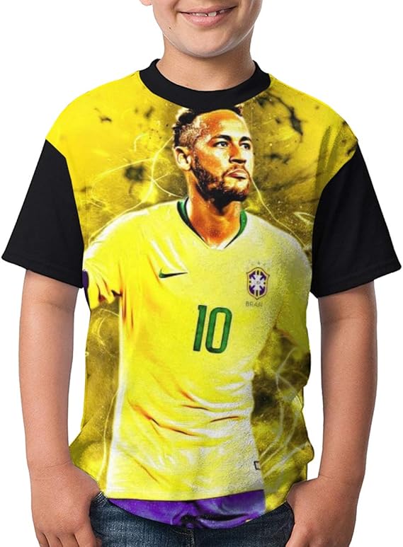 Amazon Co Jp ネイマール 5 子供 3d Tシャツ カジュアル ファッション 丸襟 柔らかい Tシャツ キッズ 柔らかい 半袖 薄手 通気性 アニメ かわいい プリント Tシャツ しょうねん 快適 プリント 吸水速乾 はワンマンデザインの 服 ファッション小物