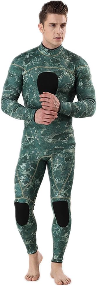 DELIBEST Wetsuit Mens, 3mm Camo Wetsuits with Super-stretch Armpit, Siamese Cold Warm SCR Material, for Diving Snorkeling Swimming Mimetic Spearfishing Freediving Full Suit