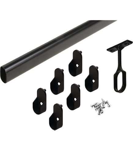 INCREWAY 4-Pack Adjustable Closet Rod Brackets – Zinc Alloy, Hollow Design, For Wardrobe, Bathroom, Or Curtain Rods - View #12