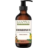 Banyan Botanicals Organic Mahanarayan Oil &ndash; Deeply Penetrating Muscle &amp; Joint Recovery Oil &ndash; Warming Ayurvedic Massage Oil for Active Mobility &amp; Tissue Resilience &ndash; 8 oz &ndash; USDA Organic