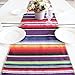 ARKSU Mexican Table Runner Fringe Cotton Serape Blanket Christmas Decor Wedding Ceremony, 14