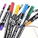 qianshan Dual Brush Pen Colored Art Markers 24 Colors - With Fineliner Fibre Tip 0.4 Fine Point - Sketch Drawing Marker - perfect for coloring books for adults