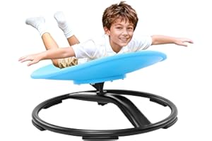 Zhenx Spinning Chair for Autistic Kids (Ages 3-18) - 220LBS Capacity Sensory Swivel Seat - Sensory Toy for Teens with ADHD/Au