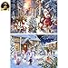 Yomiie 2 Pack 5D Diamond Art Kits for Adults, Christmas Santa Claus Diamond Painting Art DIY Full Round Drill Kits, Embroidery Rhinestone Diamond Crystal Craft Canvas Home Wall Decor (12x16 inch)