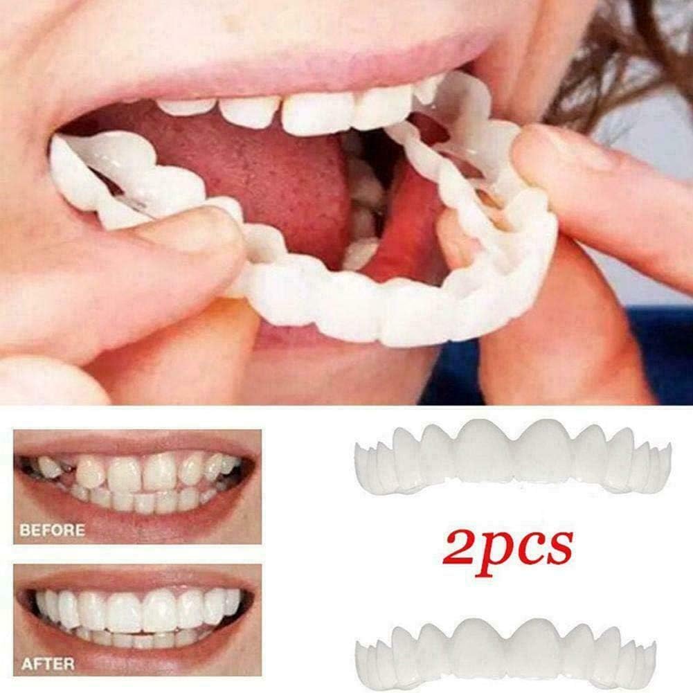 Magic Teeth Brace 1 Pair Temporary Smile Comfort Fit Cosmetic Denture Teeth Dent