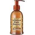 Garnier Whole Blends Hair Honey Repairing Serum for Dry Damaged Hair, Non-sticky & non-greasy, Smoother hair & split ends red