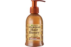Garnier Whole Blends Hair Honey Repairing Serum for Dry Damaged Hair, Non-sticky & non-greasy, Smoother hair & split ends red