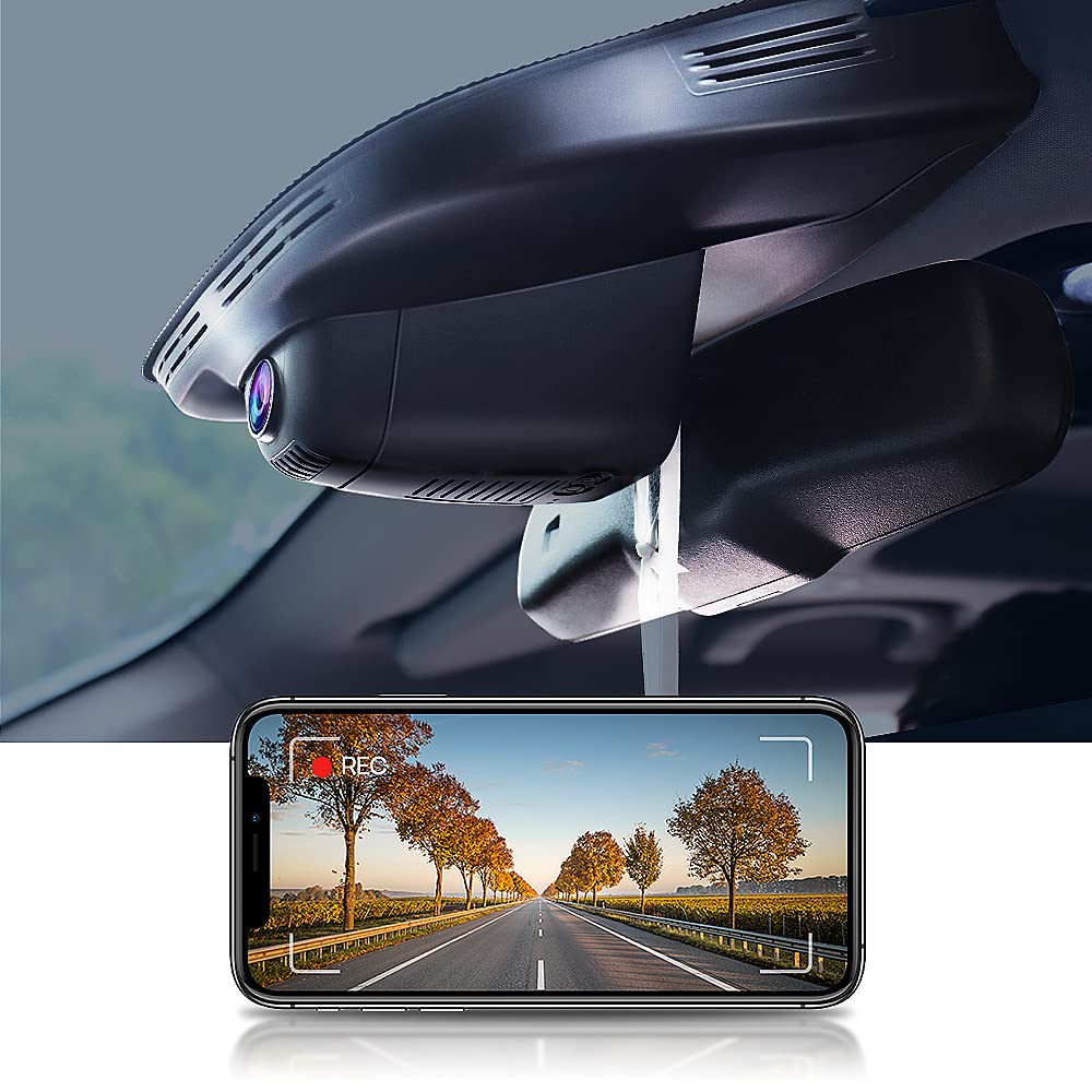 Dash Cam for 2018-2024 Alfa Romeo Quattroporte/Giulia Sprint Quadrifoglio Ti Veloce, Fitcamx 4K OEM Car Recorder WiFi, 2160P UHD Video, Night Vision, Parking Mode, G-Sensor, Easy to Install, 64GB