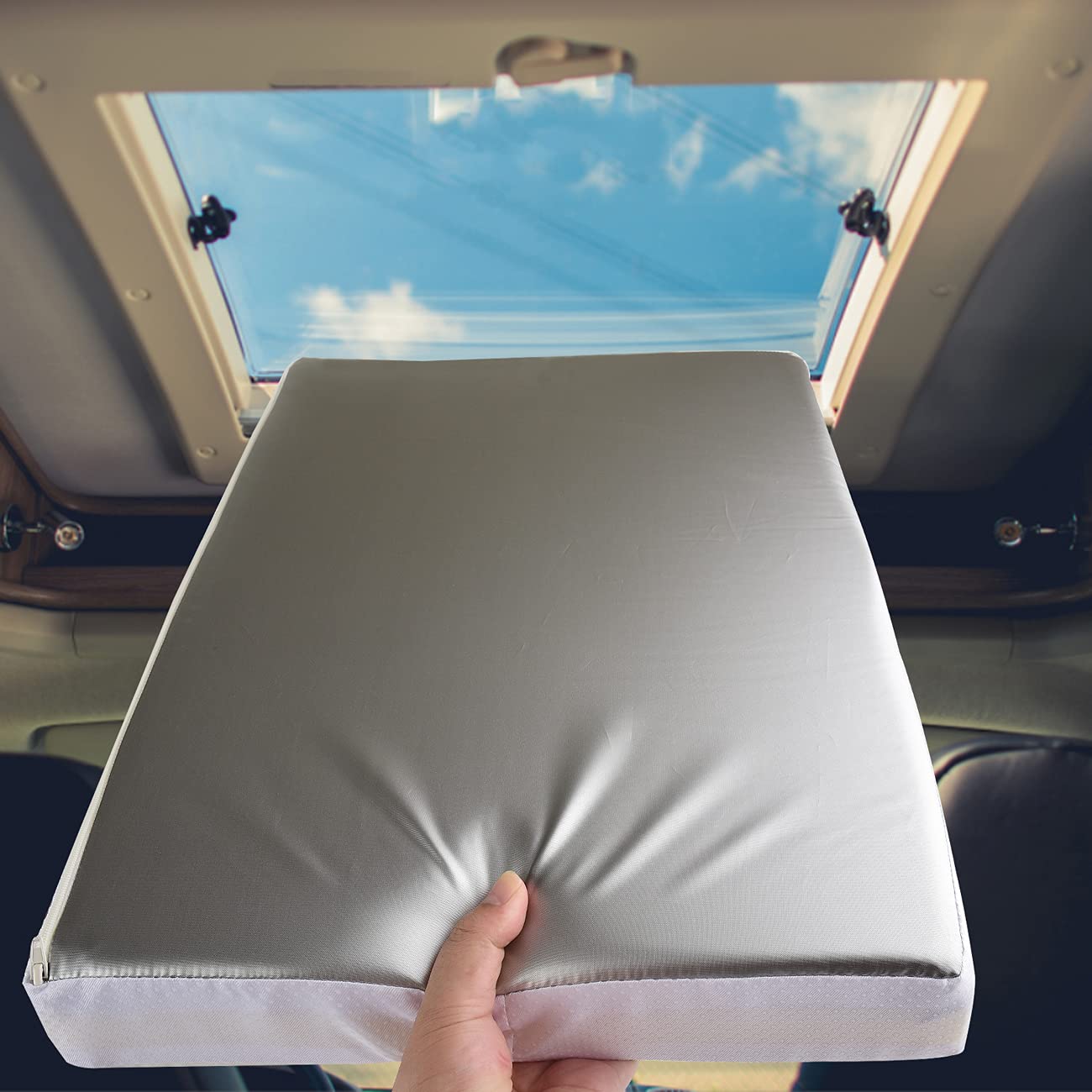 RV Vent Insulator 14x14x3 Inch - Inflatable Skylight Cover For Camper/Trailer - TPU Material - View #5