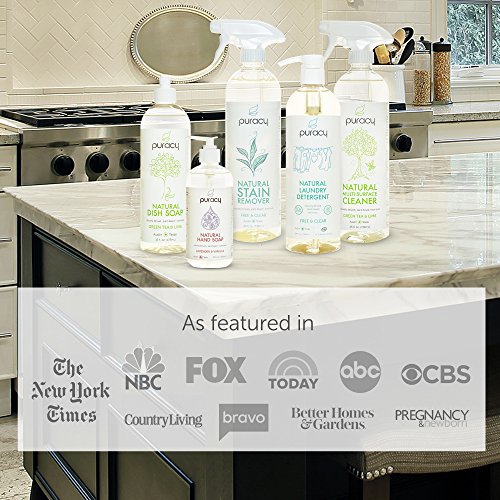 Puracy Natural Stain Remover - THE BEST Enzyme Laundry Cleaner - Plant-Based Spot & Odor Eliminator - Free & Clear - 25 fl. Ounce Health & Household, Household Supplies, Laundry, Stain Removers