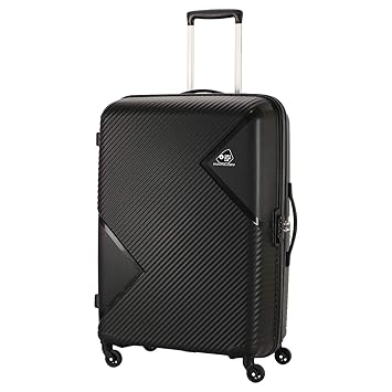 Kamiliant by American Tourister Kam Zakk Polypropylene 79 mm Black Hardsided Check-in Luggage (KAM Zakk SP 79CM - Black)