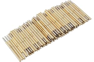100pcs P75-B1 Spring Test Probe Round Pogo Pin 3A Conical Head 1.02mm Thimble Testing Pin Spring Probe