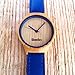 WOODIES Blue Bamboo Wood Watch