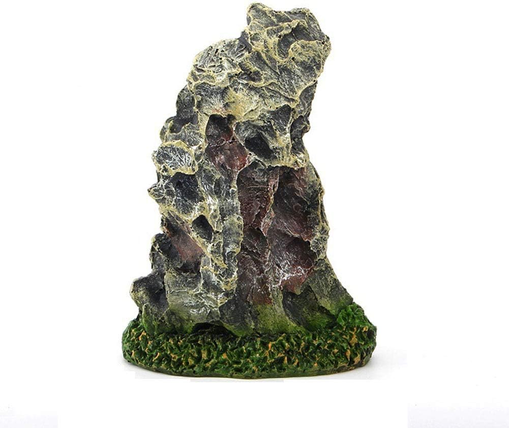 Wicemoon Aquarium Landscaping Ornament Fish Tank Resin Rockery Artificial Decoration