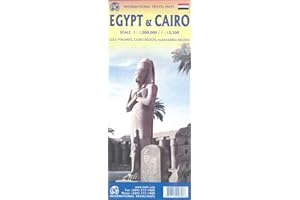 Egypt & Cairo Travel Reference Map 1:1,000,000/1:12,500(WP)