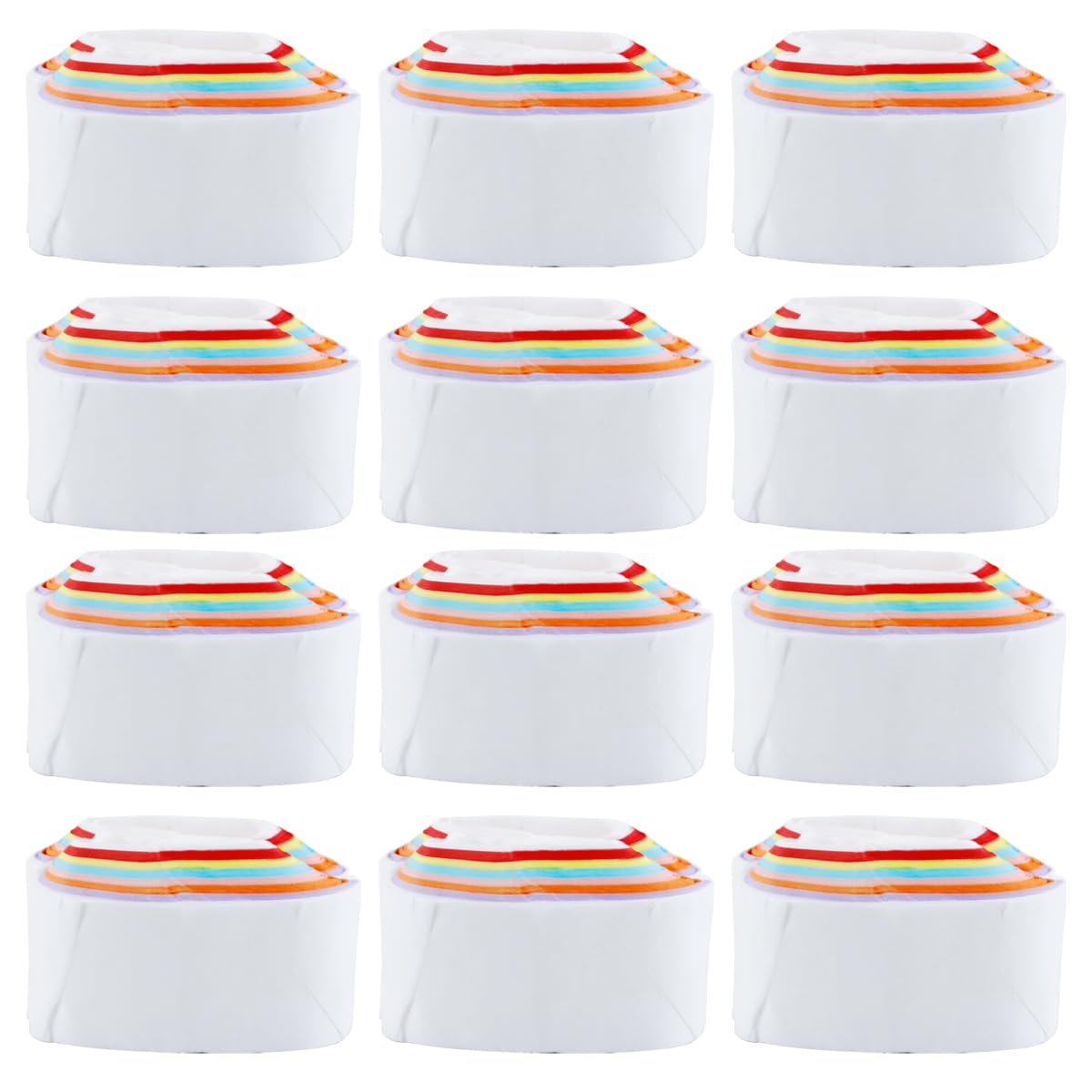 Nicear Mouth Coils Vomit Paper Magic Tricks (Multicolor, 1 Pack 12 Pcs) Accessories for Magicians Stage Close Up Magic Illusion Props Gimmick Mentalism Funny