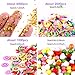 POLMMYS Slime Making Kit, Slime Beads Including Foam Beads, Sprinkled Candy Pieces, Fruit Slices, Glitter Shaker Jars and Sequin Stars for Crunchy Slime, Fluffy Slime and DIY Craft