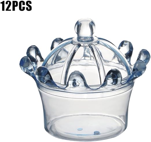 Rokoo 12 PCS Krone Form Kunststoff-Bonbons in Dose Hochzeit