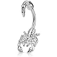 Scorpion Belly Navel Ring 14G
