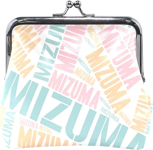 Amazon がま口 苗字 名字 水間 Mizuma柄 小銭入れ 財布 Puレザー コインケース 小銭入れ