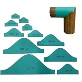90&deg;Precision Pipe Saddle Template Cutting Guide,Plumbing Pipe Saddle Template Kit 11pcs, Used for Cutting Guide Layout Tool for Metal Manufacturing,Welding, （3/4&Prime;&ndash;8&Prime;） Pipe Accessories (90&deg;)