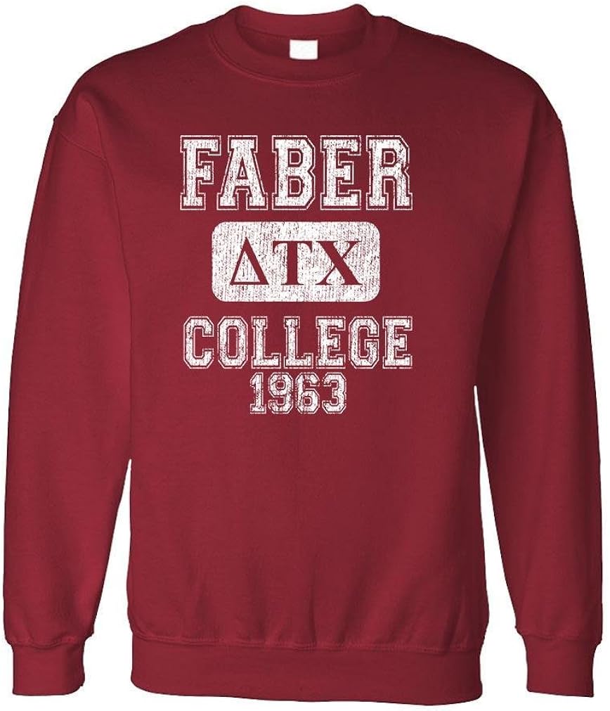 Faber College - Delta Tau chi Belushi House - Fleece Sweatshirt: Clothing