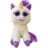 Feisty Pets Expressions, Glenda Glitterpoop, Plush Stuffed Pet Animal that Sticks Her Tongue Out with a Squeeze