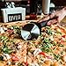 BEST DELUXE PROFESSIONAL PIZZA CUTTER WHEEL with Safe Blade Cover Rocker Knife - Heavy Duty Handle & Large Razor Sharp Stainless Steel Slicer for Waffle Cookie Dough Pie - Chef Choise - by Vinzard