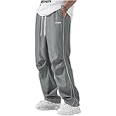 QJQ Men's Y2K Baggy Sweatpants Parachute Pants Wide Leg Vintage Track Pants Casual Streetwear