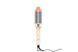 Farery 1.5 Inch Mini Thermal Round Brush - Ionic Hot Styling Tool, Tourmaline Ceramic with Argan Oil and Keratin, 3 Temperatu