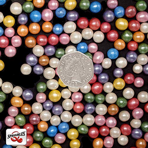 Natural 8mm Rainbow Nuts Dairy Soy Gluten GMO Free shimmer Pearls