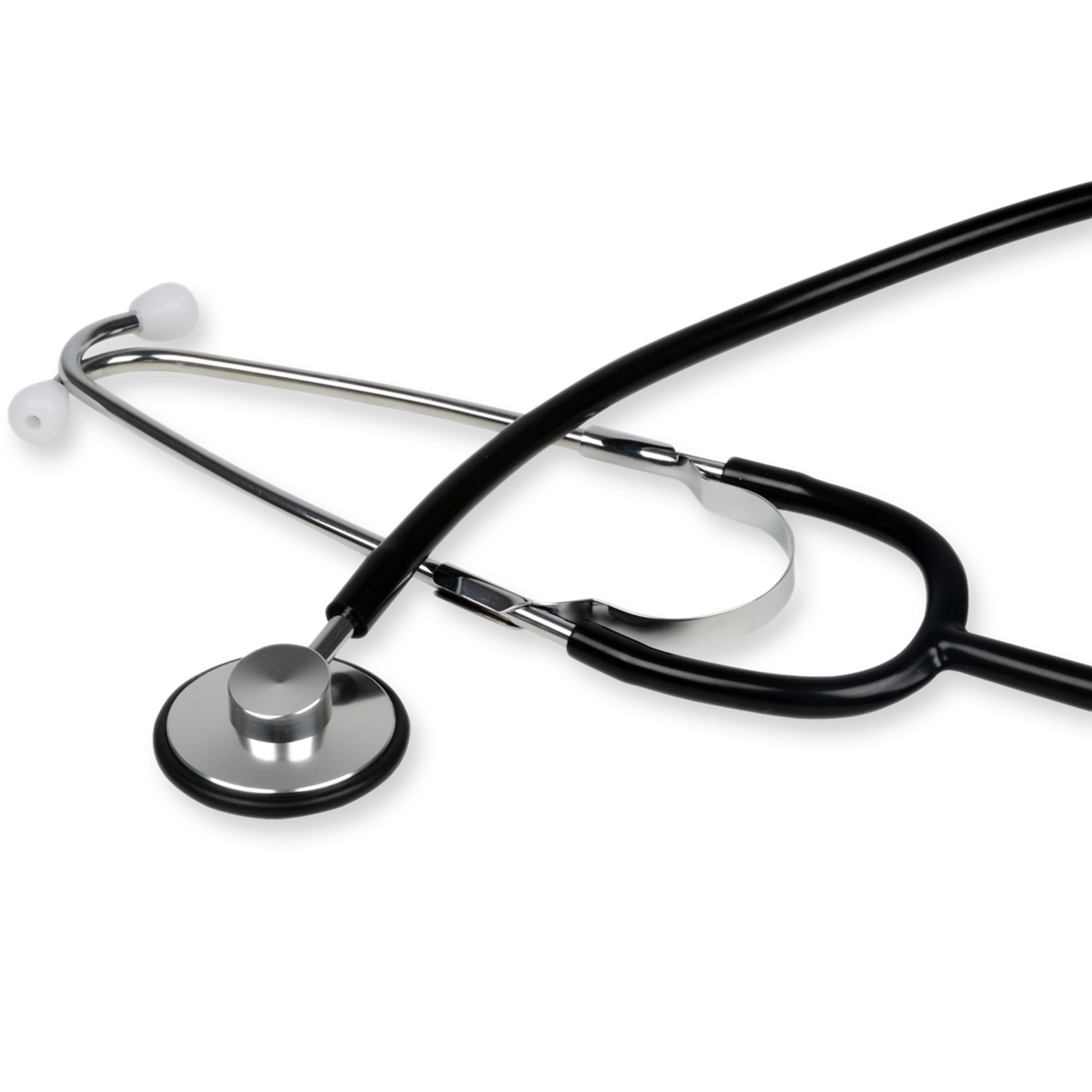 Trad Single Head Stethoscope, black, lightweight aluminiun nurse stethoscope