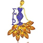 Rhinestone SGRho Brooch Pin for Women 1922 Sigmaa Gift Greek SGRho Jewelry Sorority Paraphernalia Gifts for Soror Sister