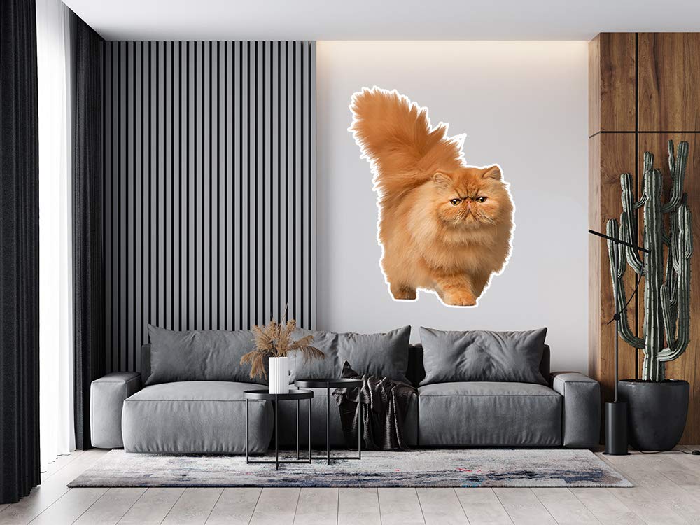 wallpics® Cat Self Adhesive Decorative Wall Sticker (30cm X 45cm