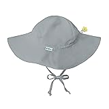 i play. Baby Brim Sun Protection Hat, Gray, 0-6