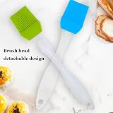 YHQZ 2 Pcs Silicone Pastry Brush Basting Cooking Baking BBQ Oil Brush Set 2 Size view 4