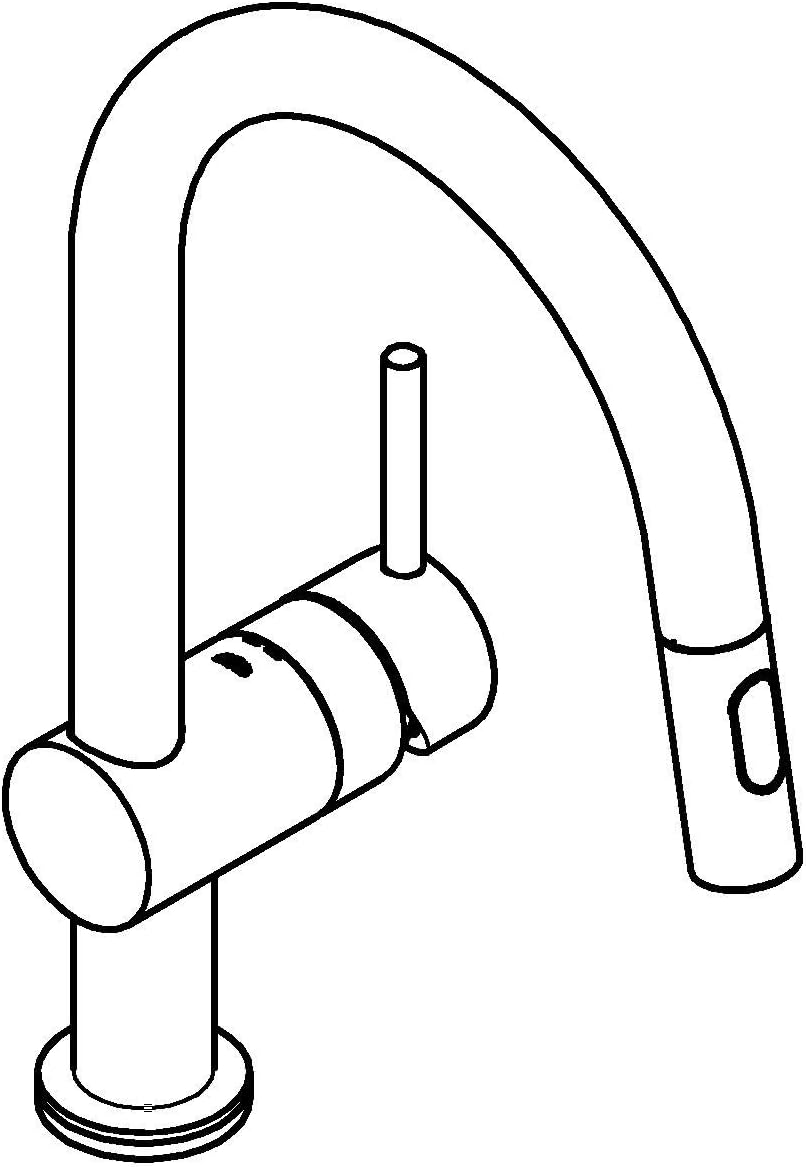 GROHE Minta Touch Electronic Single-Lever Sink Mixer 1/2" Supersteel 31358DC2, Chrome, Electronic battery - Image 3