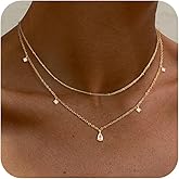 SELFROSE Layered Necklaces For Women,Dainty Gold Plated Necklace Stack Prom Layering Necklaces For Women Trendy Chain Cross Choker Necklace Set Fashion Accessories